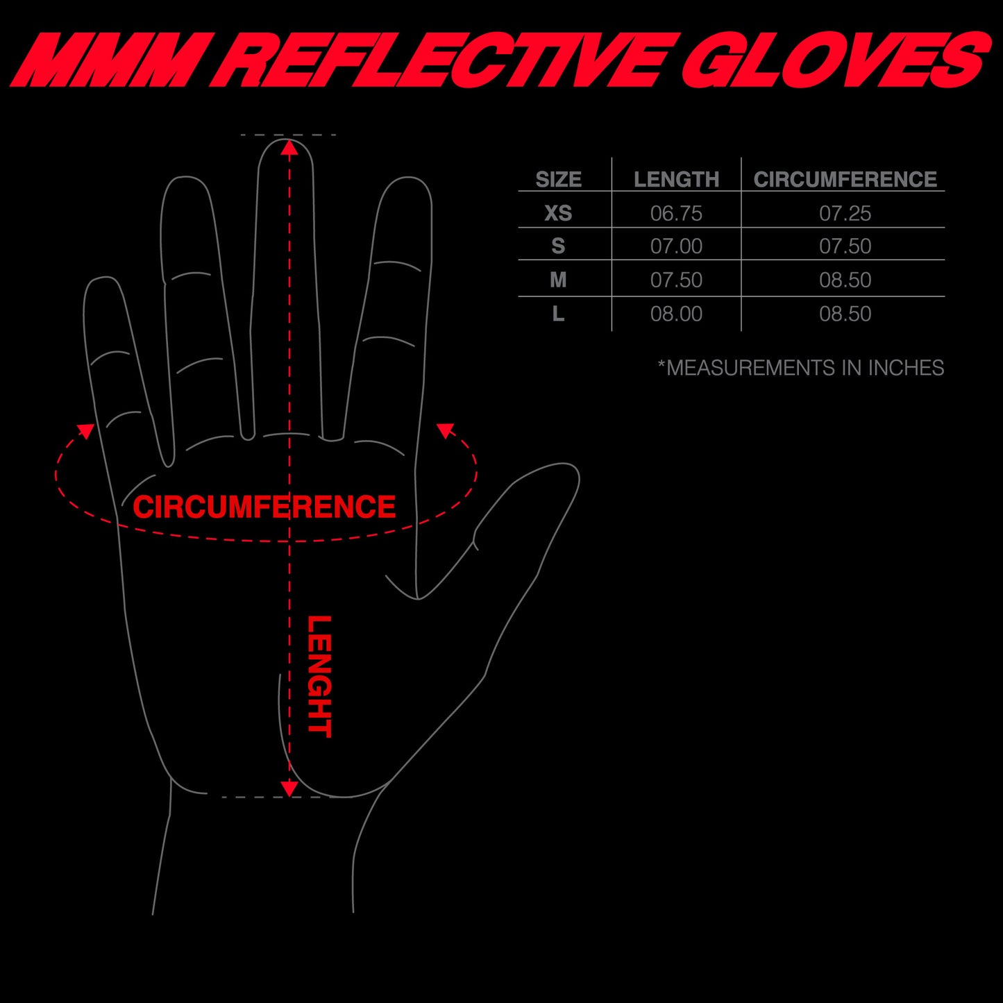 MMM REFLECTIVE GLOVES
