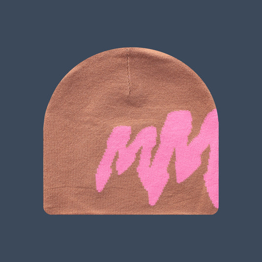 MMM LOGO BEANIE - PINKSAND