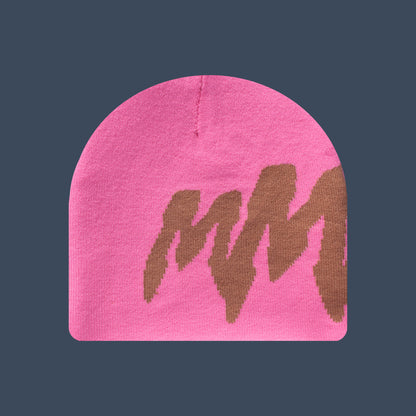 MMM LOGO BEANIE - PINKSAND